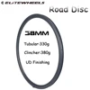 ELITEWHEELS Super Light Road Disc Carbon Rim 700c 38/50mm Clincher Tubular Rim UD Finish For Road Disc Cyclocross Bicycle Wheels ► Photo 2/5