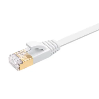 

Cat7 15m Flat Modem Ethernet Cable For Laptop Office Home Patch Accessories PVC 10Gbps 600MHz High Speed Router Lan Network
