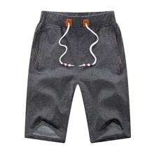 Однотонные мужские шорты 5XL летние мужские пляжные шорты хлопковые повседневные мужские шорты Homme брендовая одежда оптом