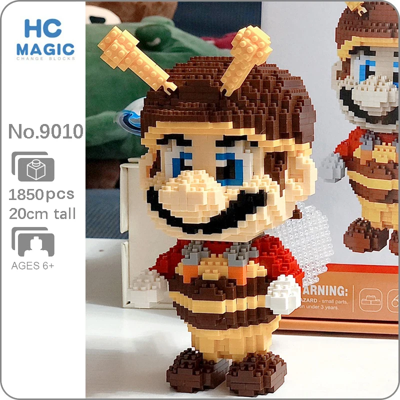 HC Видео Игра Супер Герой Марио пчела 3D модель строительные блоки DIY Мини Алмаз