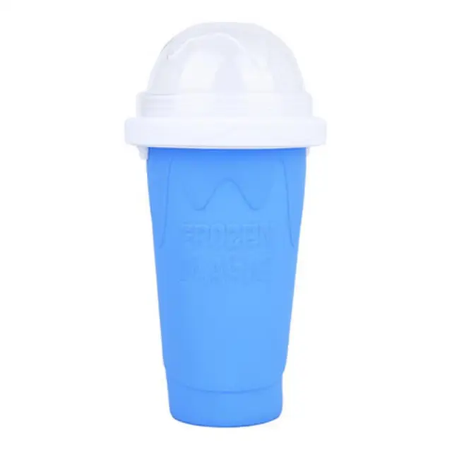 Slush Maker Cup Smoothie Cooling Cup Homemade DIY Milk Household Ice Crusher Quick Frozen Slushie Cooling Cups Blue