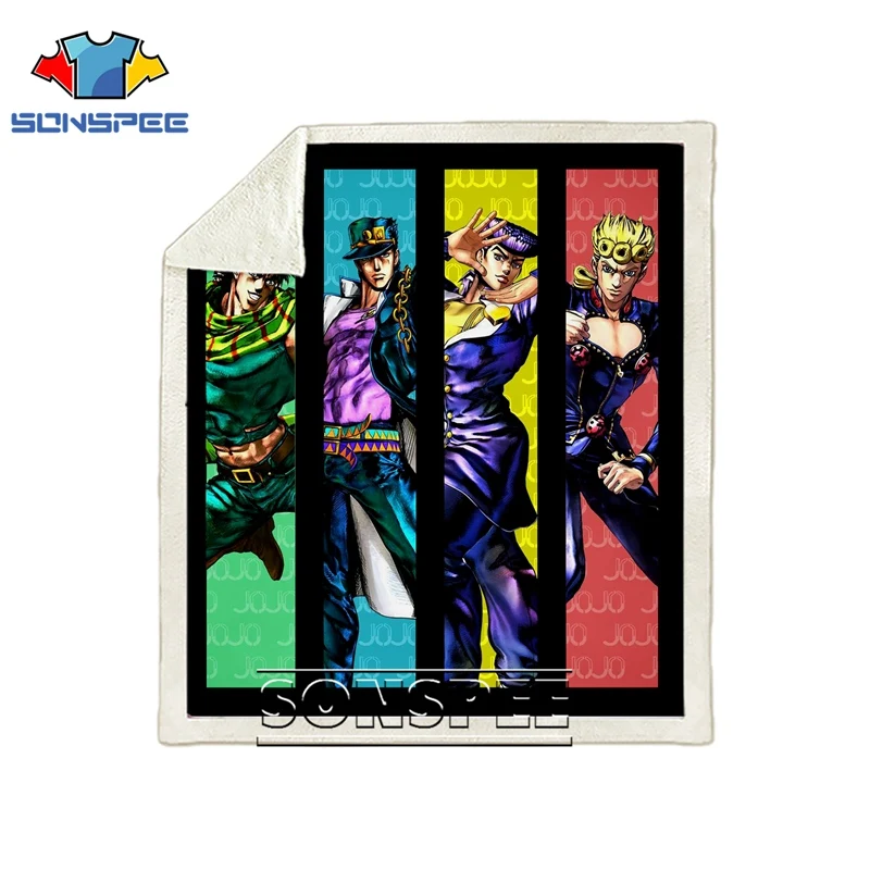 Диван Постельные принадлежности с рисунком автомобиля joJo's необычный Adventur офис Harajuku набивное одеяло покрывало для путешествий мягкое детское теплое одеяло для прогулок - Цвет: 13