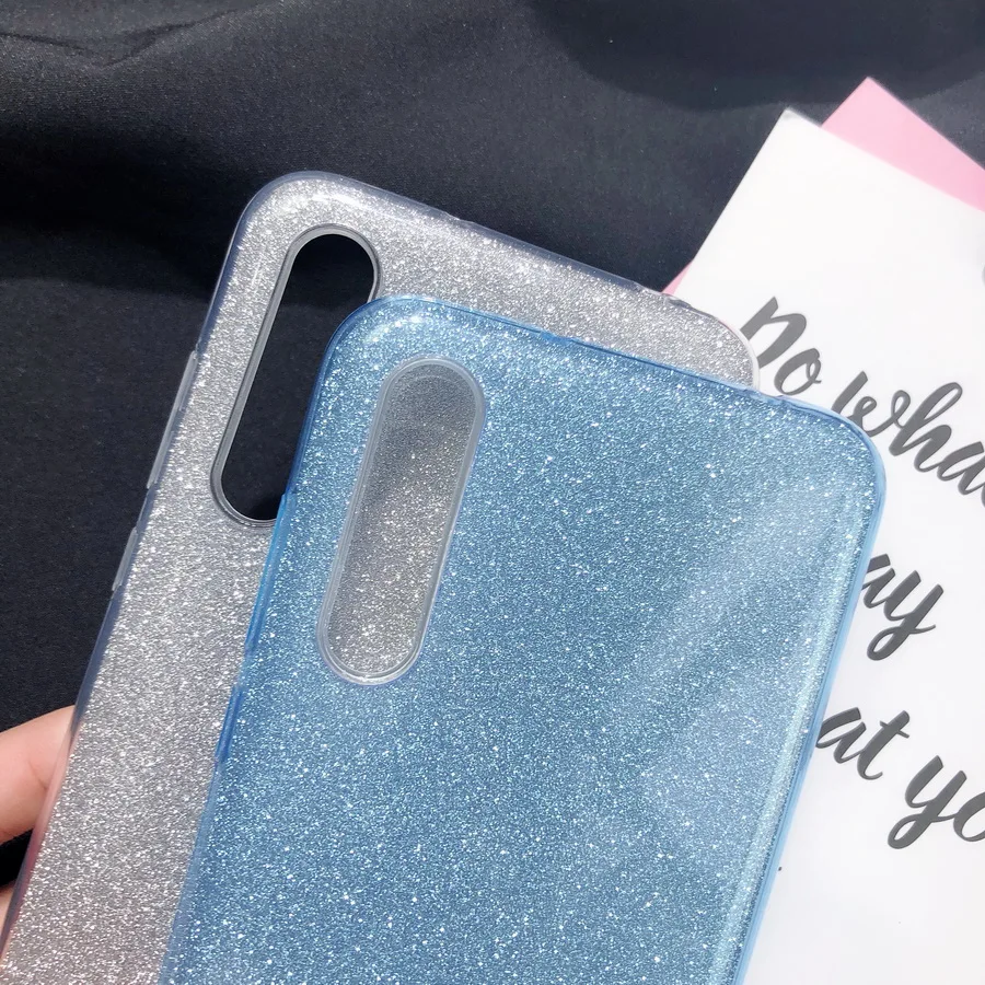 Ультратонкий с блестками Bling для huawei P30 P20 Pro Коврики 20 Lite P Smart Honor 10 8X P10 милые конфеты крышка мягкий модный гелевый 3 слоя