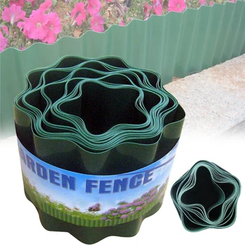 

Ripple Shape Palisade Courtyard Easy Installation Insert Flexible Garden Decorative Lawn Edging DIY Fence Path Grass Wall