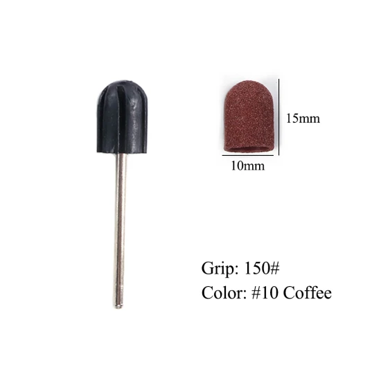 No.10 Coffee STZ 1 шт Сменное сверло для ногтей профессиональная резиновая шлифовальная насадка для ногтей фрезы для электрического маникюра Инструменты для педикюра#725 - Цвет: No.10 Coffee