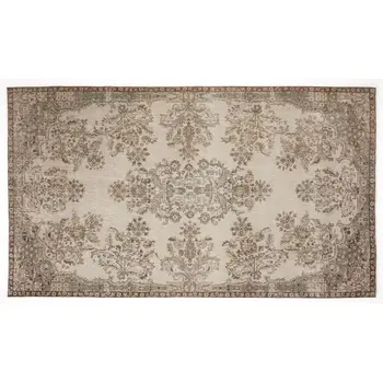 

Handmade Beige Vintage English English Area Rug 165x290 Cm-5'5''X9'6''