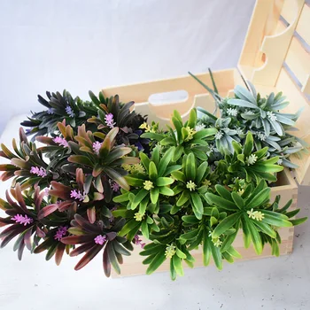 

35cm real touch 5 fork hyacinth grass plastic water grass artificial grass fake plants for home wedding decoration