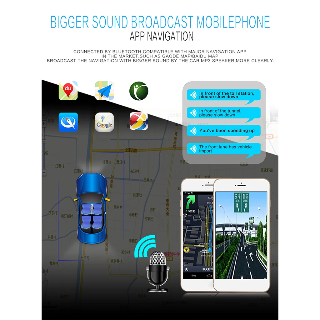 In-Dash FM/MP3/USB/Bluetooth Car Stereo Digital Media Receiver