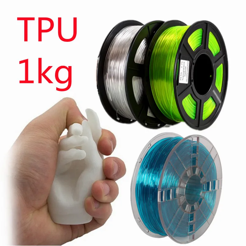 3D Filament Flexible TPU Rainbow Gradient 3D Printing Material 1.75mm 95A  250g to 1kg TPU Filament for 3D Printer - AliExpress