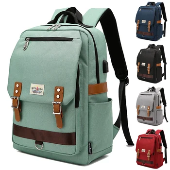 

14 15 15.6 Inch with USB interface Nylon Computer Laptop Notebook Backpack Bags Case School Backpack for Men Women Student