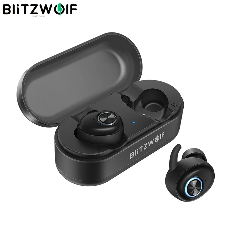 Беспроводные наушники Blitzwolf TWS bluetooth 5 0 Hi Fi стереозвук двусторонний звонок