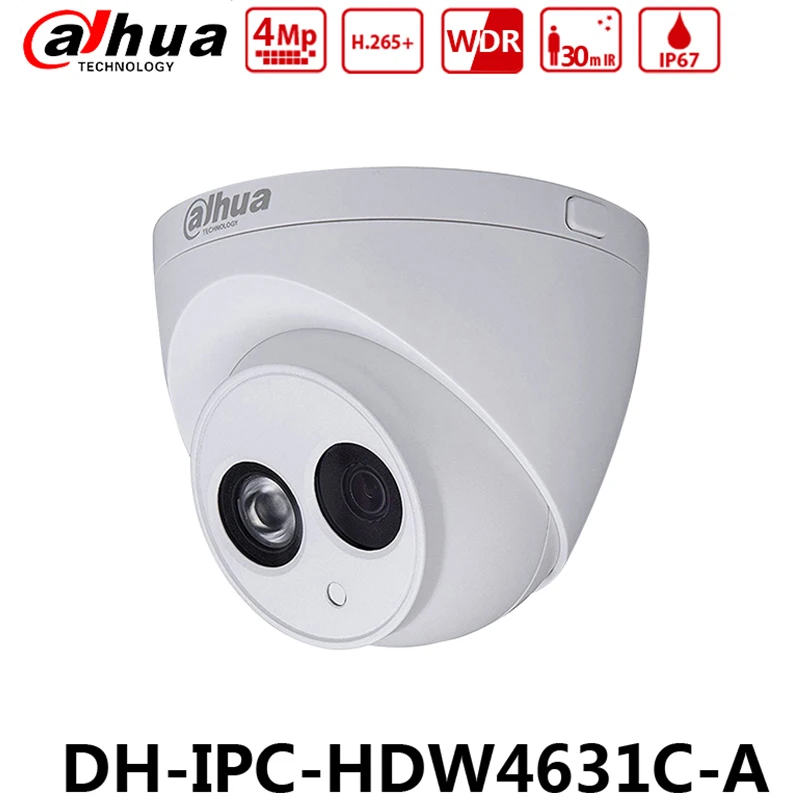 

DaHua 6MP IP camera IPC-HDW4631C-A Metal network camera POE upgrade model built-in microphone 4MP camera IPC-HDW4433C-A without