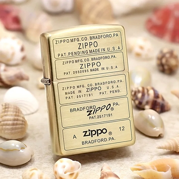 Натуральная Зажигалка Zippo медная ветрозащитная ZIPPO с торговой маркой