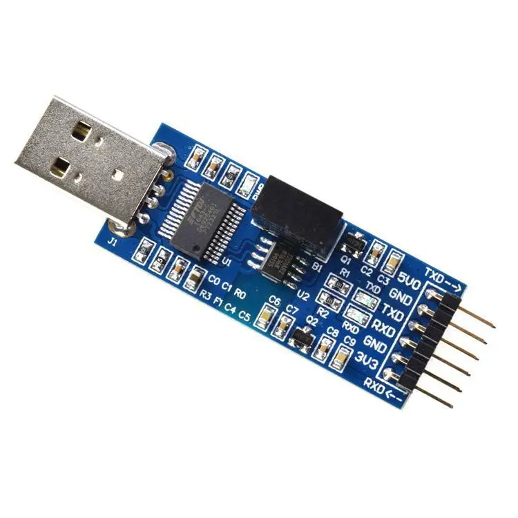 Модуль UART от USB к последовательному порту золотой без TTL FT232RL с изоляцией