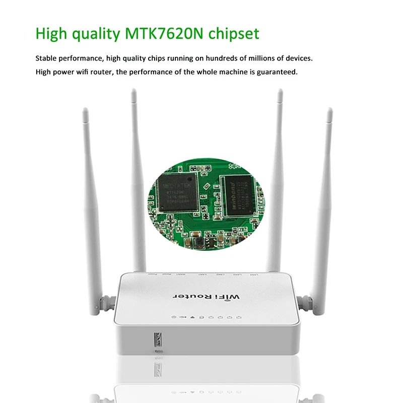 Беспроводной WiFi роутер 300 Мбит/с WiFi роутер с 1 Wan 4 Lan беспроводная точка доступа, Интернет Wifi роутер для Usb модема-EU Plug