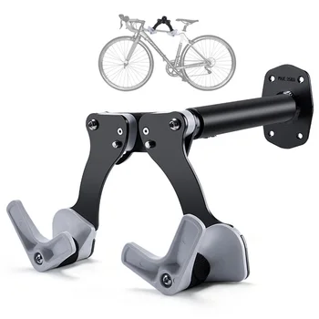 

Adjustable Angle Keep Level Wall Mount Universal Bike Hook Holder Multifunction Storage Rack For Indoor Bicycle Hanger