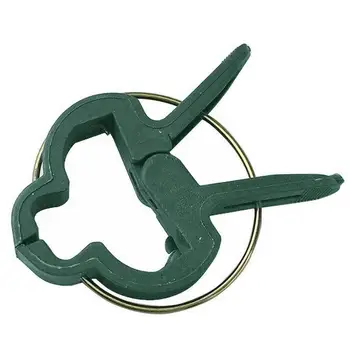 

20Pcs/Set Gentle Garden Plant Flower Lever Loop Gripper Clips Support Straighten Stems StalksVine 20 plant clips 2 Sizes