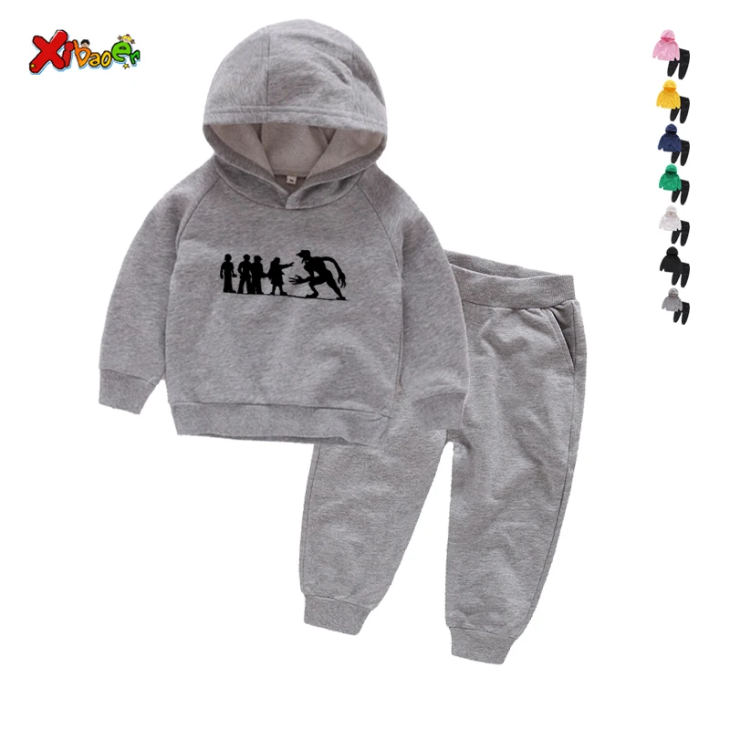 

Toddler outfits Boys Clothes Autumn Winter Kids tracksuit Clothes Hooded+Pant Children Clothing Suit For Boys Sets 2 3 4 5 6Year