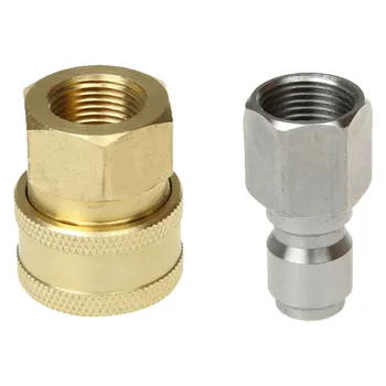 

Accessory Male Female Fine Copper Quick Connector Kit Practical Replacement Portable High Pressure Anti Corrosion Car Washer
