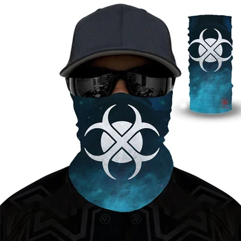

Summer Magic Scarf Anti Mosquito Outdoor Scarf for Cycling Climbing Fishing Tools 1pc Polyester 3D virus Windproof Sunscreen