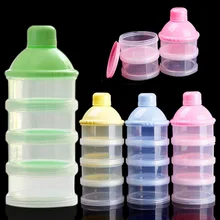 Дозатор для молочного порошка, контейнер для кормления, коробка для кормления, без токсичных веществ, для детей, четыре сетки, коробка для бутылок Дозатор для молочного порошка, контейнер для кормления, коробка для кормления, без токсичных веществ, для детей, четыре сетки, коробка для бутылок