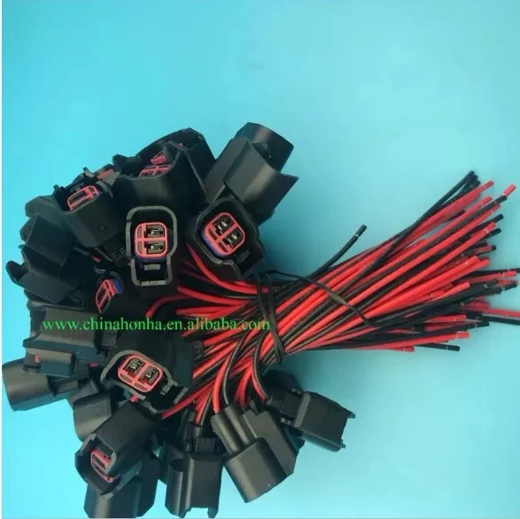 

1/2/5/8/10/20/50/100 pcs Fuel Injector Connector Wiring Plugs Clips EV6 EV14 Fuel Injectors USCAR Connector Pigtail Cut&Splice