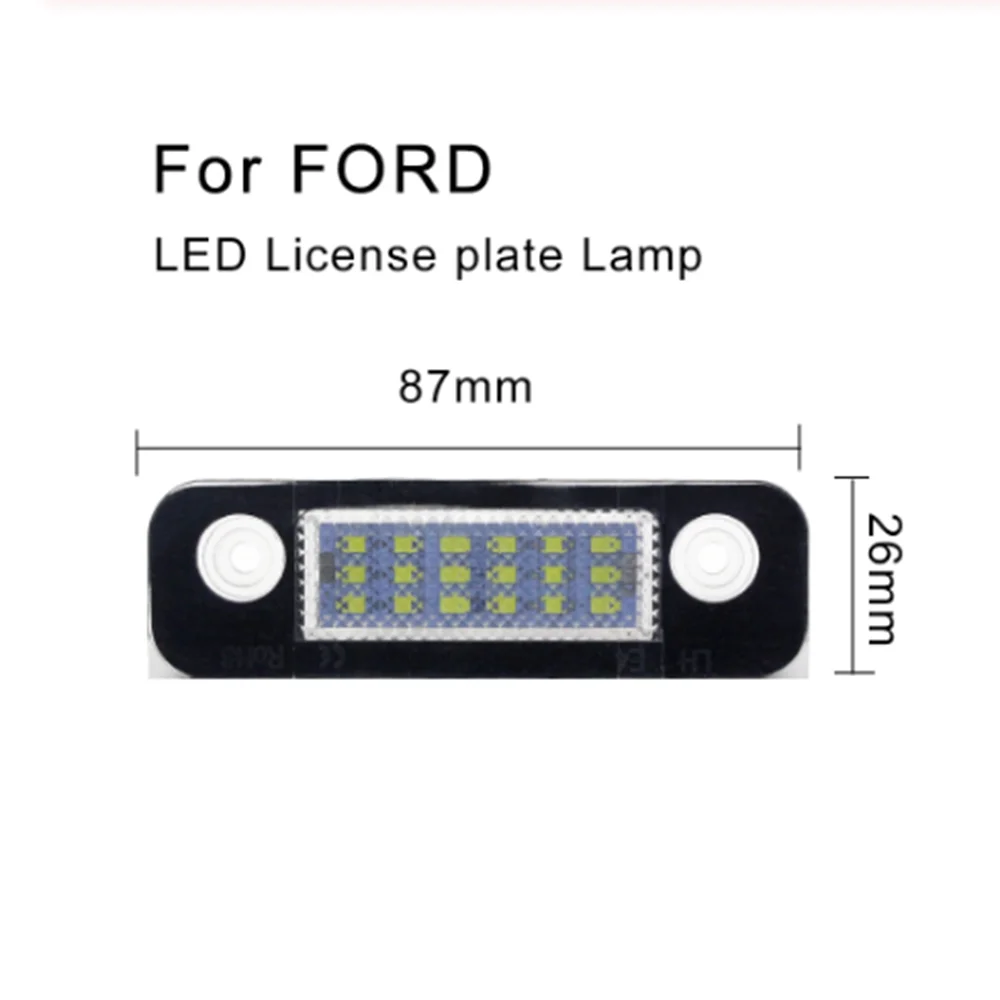 Светодиодный фонарь для номерного знака Лампа Canbus Ошибка для Ford fiesta MK5 2007 Ford Mondeo MK2 1996-2000 Ford Fusion 2001-2011