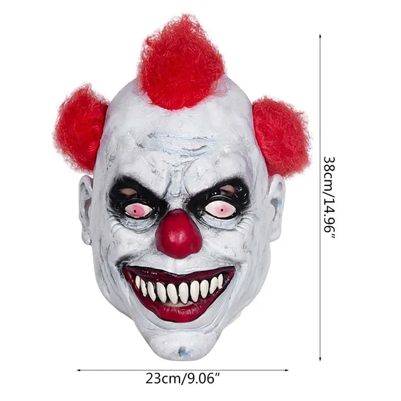 Взрослая страшная латексная маска для лица Rotface Зомби костюм клоуна на Хэллоуин A69D