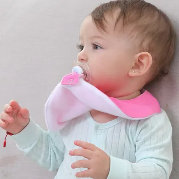 

New Baby Bibs Cartoon Cotton Infant Saliva Towel Waterproof Nipple Clip Slabbetjes Baby Care Newborn Feeding Aprons Toddler Bibs