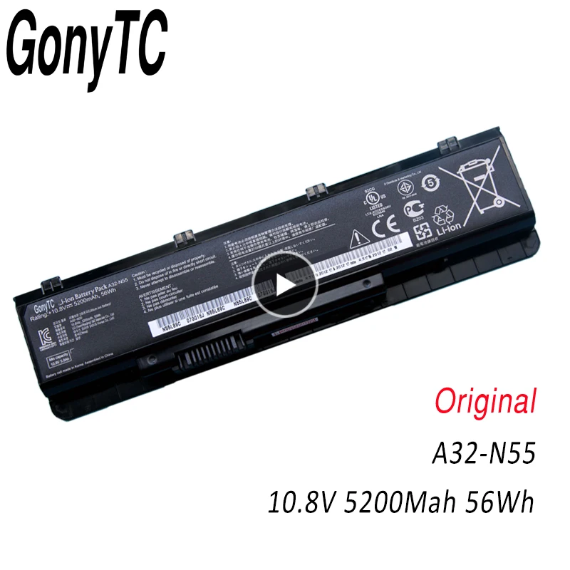 Оригинальная Аккумуляторная батарея для ASUS 07G016 HY1875 N45E N45S N45F N55E N55S N55SF Аккумулятор