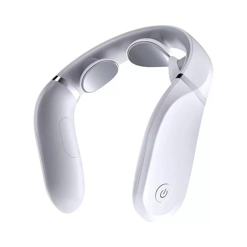 Серебристый Xiaomi Jeeback шейный массажер G2 TENS импульсный массажер для спины и шеи с дальним инфракрасным нагревом забота о здоровье Расслабляющая работа с приложением Mijia - Цвет: Серебристый