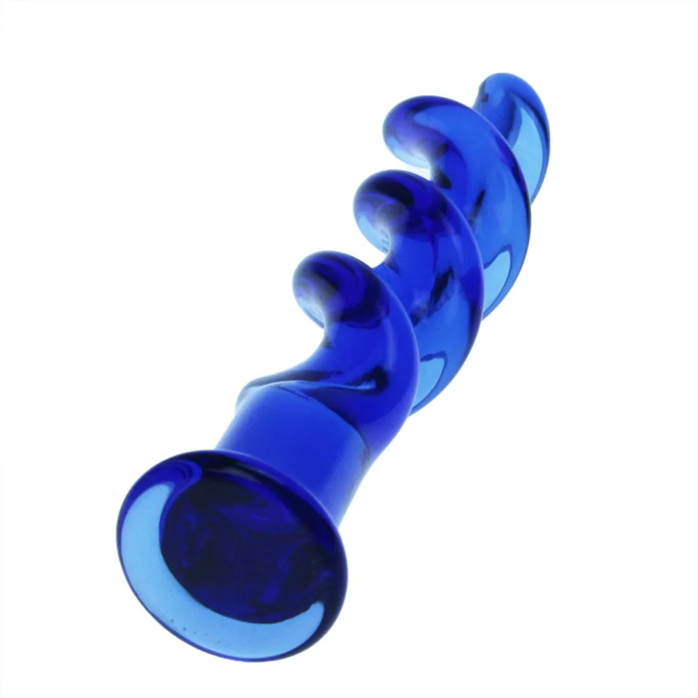 h021 Ribbed Glass ProberAnalPlug (14)