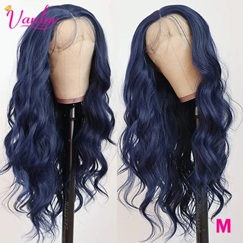

Vanlov 13x4 Brazilian Body Wave Lace Front Human Hair Wigs 150% Green Blue Pink Orange Color Remy Human Hair Wigs Pre Plucked