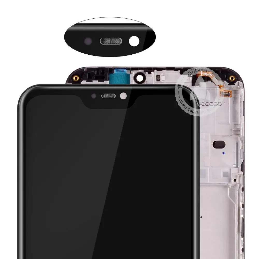 Дисплей для Xiaomi Mi A2 Lite 6 Pro LCD в сборе с тачскрином на рамке 5.84'' черный белый