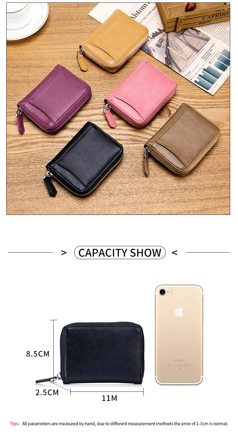 LEAS Petit Porteonnaie Avec Sécurisé Protection RFID Blocage Avec