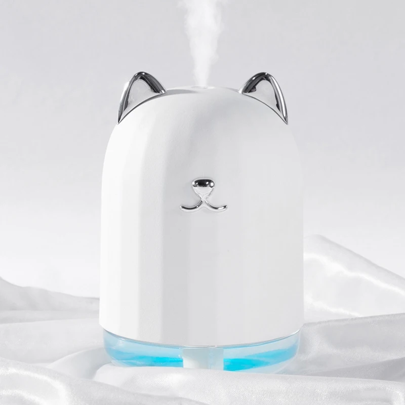 

USB Cool Mist Humidifier with Breathing Light, Mini Size Humidifier for Bedroom Home Office Desktop 145Ml with Timed Auto Shutdo