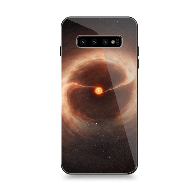 Mobile Phone Case Glass For Samsung A10 A20 A30 A40 A50 A60 A70 S7 Edge S8 Plus Note 8 9 S10 Cover Lipstick High Heels Perfume