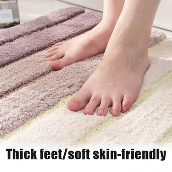 

Bathroom Kitchen Entrance Door Mat Absorbent Floor Mat Anti-slip 40x60cm/50x80cm for Toilet WXV Sale