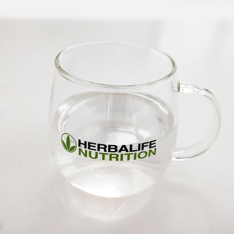 Herbalife Nutrition Heat Resistant Wall Glass Coffee/Tea Cups Beer Coke Milk Coffee Mugs Square Mugs Drinking Shot Glasses mikasa glassware Drinkware