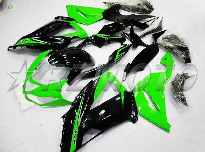3 Подарки ABS Полный комплект обтекателя подходит для Kawasaki ZX6R 2013 Обтекатели ZX-6R ниндзя 636 599 огни цвета: зеленый, черный