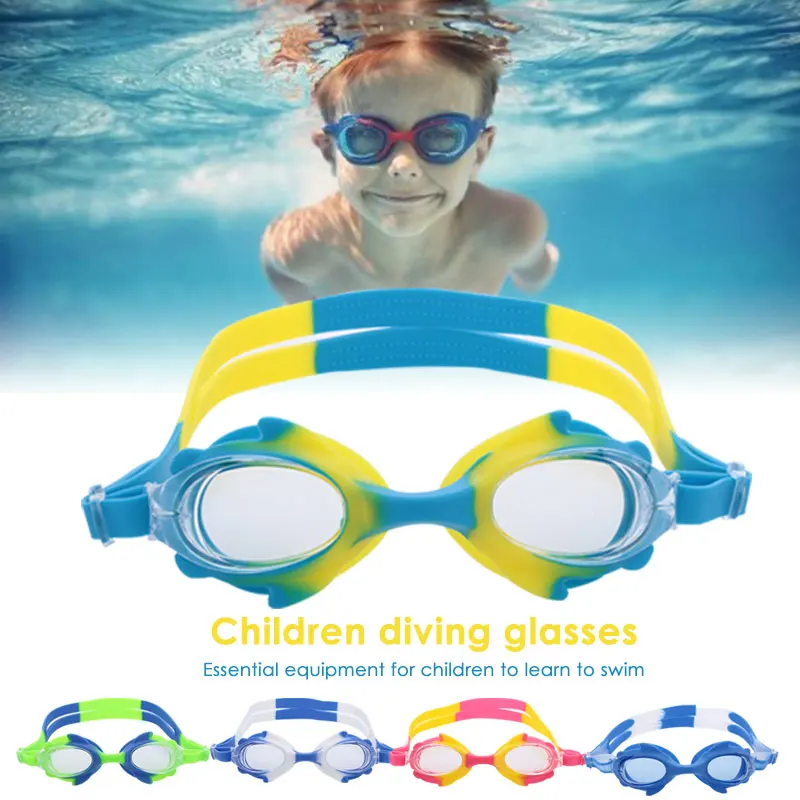 Durable Swimming Goggles Swimming Mirror Silicone Child Breaststroke Swim Anti UV Goggles Portable Diving Beach Plastic