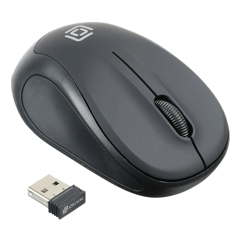 Мышь Oklick 665MW черный оптическая(1000dpi) беспроводная USB(3but
