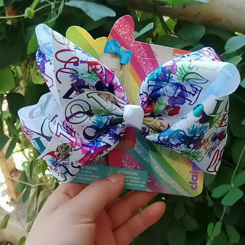 Европа и Америка стиль JOJO Unicorn серия 8 дюймов лента в рубчик печать заколки Лидер продаж
