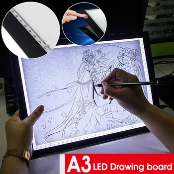 

LEORY A3 LED Drawing Tablet Digital Graphics Pad USB LED Light Box Copy Board Electronic Art Graphic Painting Writing Table