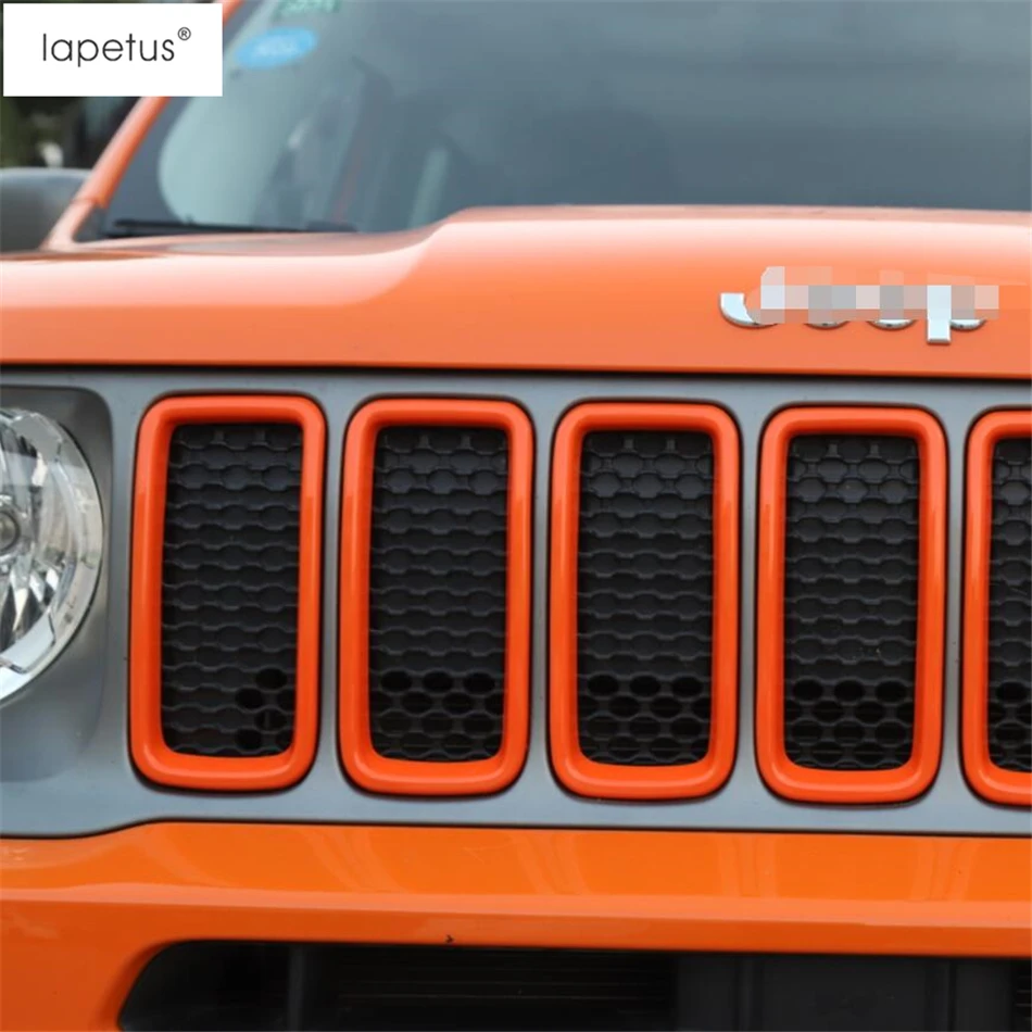 Аксессуары Lapetus подходят для Jeep Renegade ABS передняя головка решетка гриль украшение кольцо литье крышка комплект отделка 7 шт