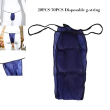 30 шт одноразовые стринги Одноразовые нетканые стринги т типа, безсолнечные трусики, массажные туристические трусики для сауны, нижнее белье t-Back T16