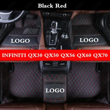 

All Weather Car Foot Mats for INFINITI QX30 QX50 QX56 QX60 QX70 QX80 ESQ JX FX35 EX35 JX35 Custom Leather Suvs Floor Mat Rugs