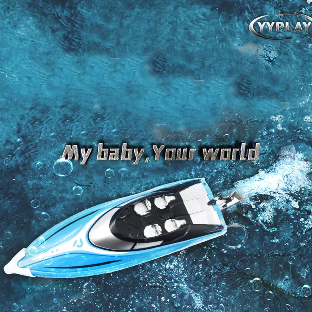 H108 2.4GHz 4CH 25KM/h High Speed Mini Racing RC Boat Speedboat Ship with Water Cooling System Flipped for Kid Toys Gift