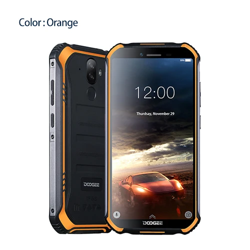 DOOGEE S40 IP68 IP69K Мобильный телефон 5,5 дюймов дисплей 4650 мАч MT6739 четырехъядерный 3 ГБ ОЗУ 32 Гб ПЗУ Android 9,1 8.0MP камера 4G сеть - Цвет: Standard