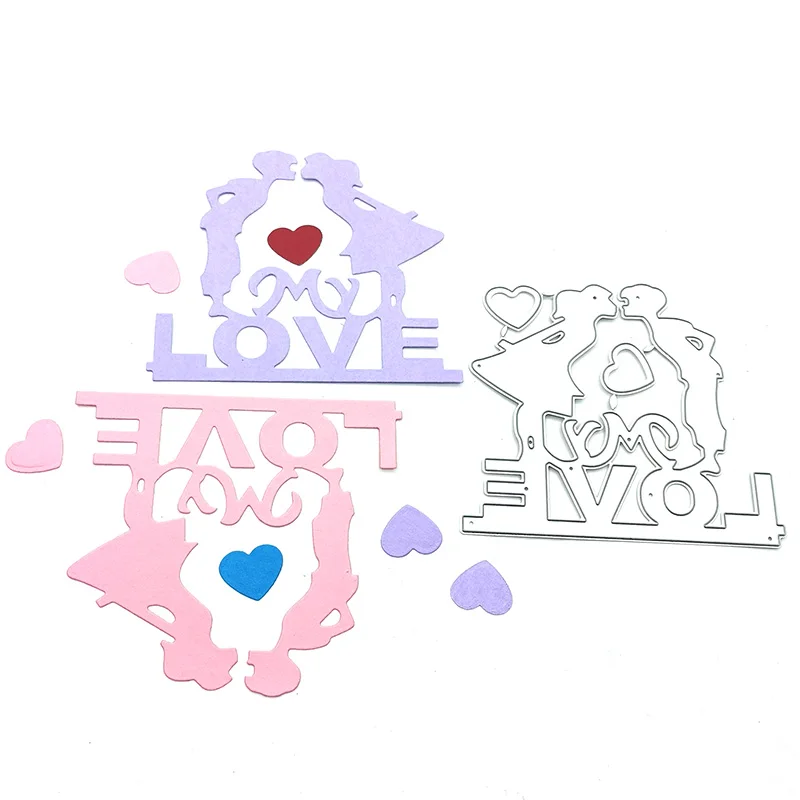 

Металлические штампы Julyarts LOVE, штампы для скрапбукинга, штампы для скрапбукинга, нож для бумаги, форма, лезвие, штамп, трафареты